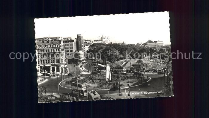 Bournemouth The Square Monument Doppeldeckerbus