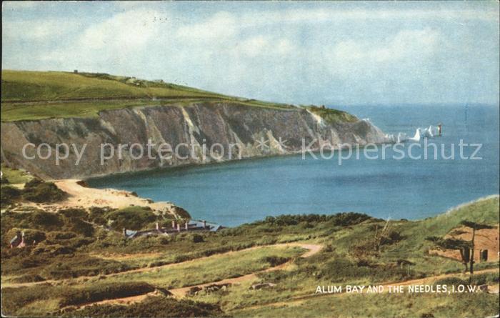 Alum Bay Isle of Wight and the Needles Cliffs Coast
