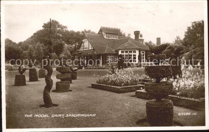 Sandringham Norfolk The Model Dairy Garden House Valentine's Post Card