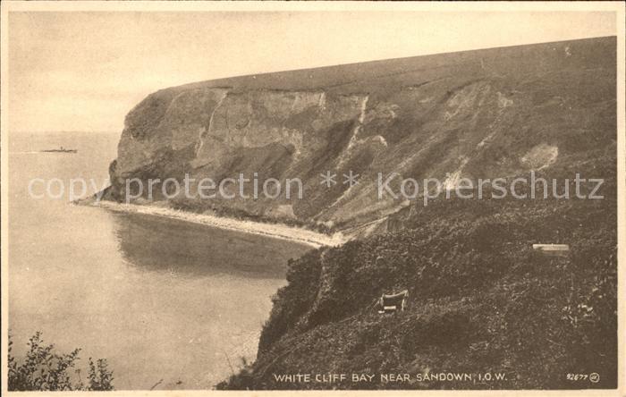 Sandown Isle of Wight White Cliff Bay Steilkueste