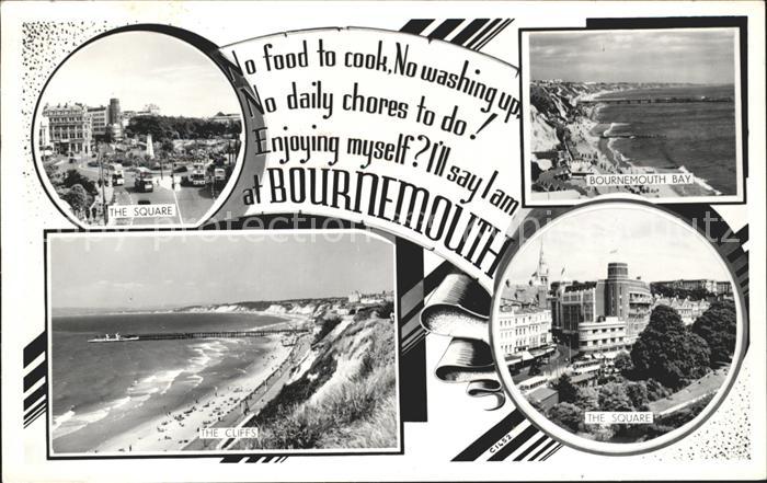 Bournemouth Square Bay Cliffs Beach