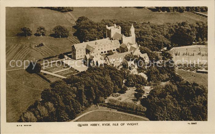 Ryde Isle of Wight Quarr Abbey aerial view