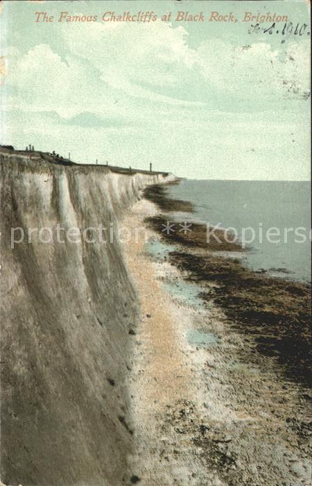 Brighton Hove The famous Chalkcliff at Black Rock