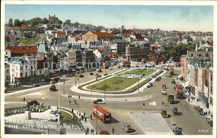 Bristol UK The City Centre Valentine's Post Card