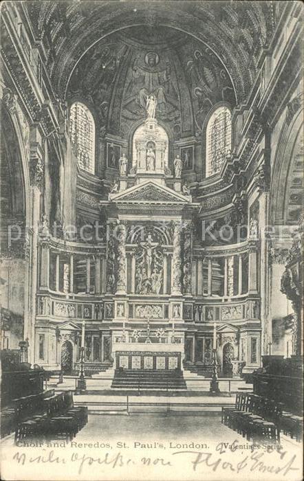 London Choir and Reredos St Paul's Cathedral