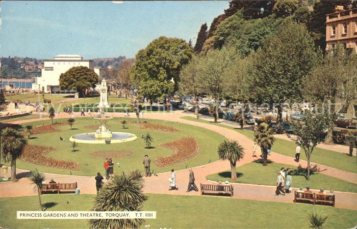 Torquay Torbay Princess Gardens and Theatre Fountain