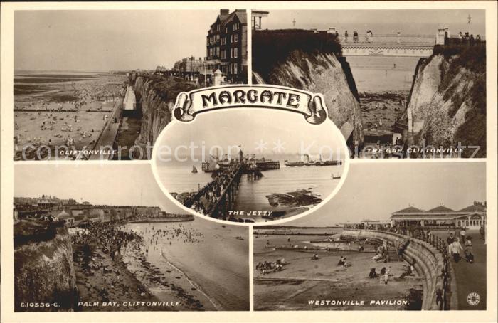 Margate UK Cliftonville Beach Cliffs Coast The Gap Palm Bay Westonville Pavilion