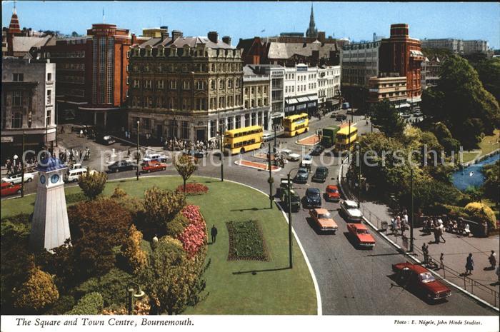 Bournemouth Square and Town Centre Monument Doppeldeckerbus