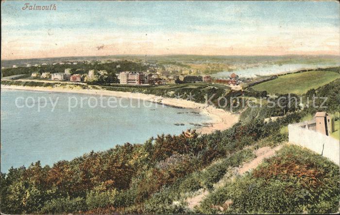 Falmouth Cornwall Panoramic view