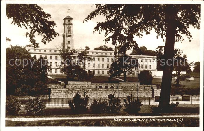 Nottingham UK New University Valentine's Post Card