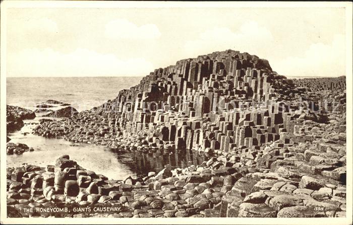 Antrim The Honeycomb Giants Causeway Coast Valentine's Post Card