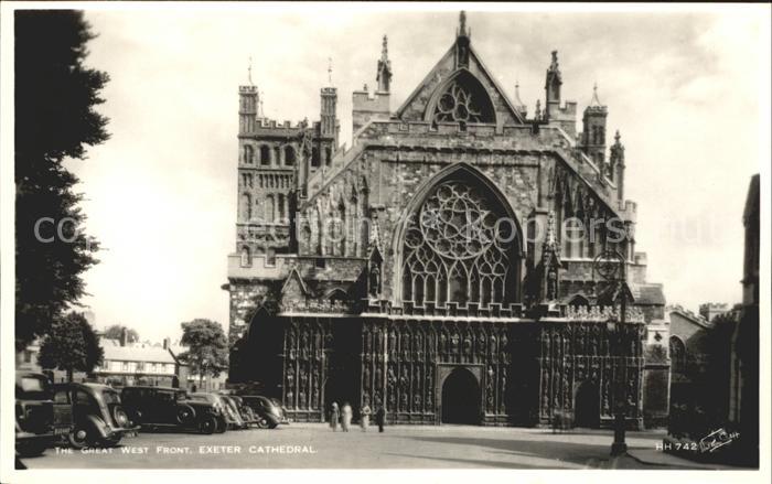 Exeter West Front of Cathedral