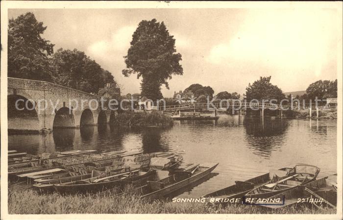 Reading Sonning Bridge Valentine's Post Card