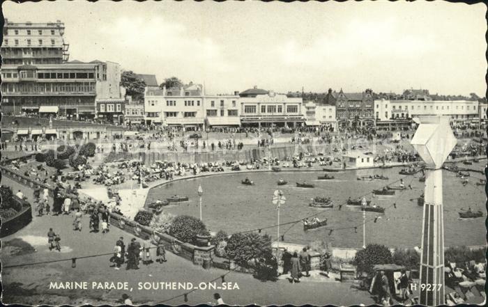 Southend-on-Sea Marine Parade Valentine's Post Card