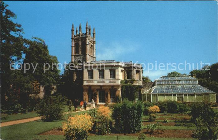 Oxford Oxfordshire Botanic Gardens and Magdalen Tower