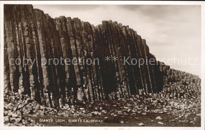 Antrim Giants Loom Giants Causeway Valentine's Post Card