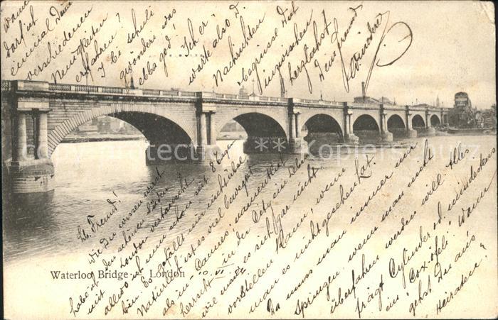 London Waterloo Bridge Thames