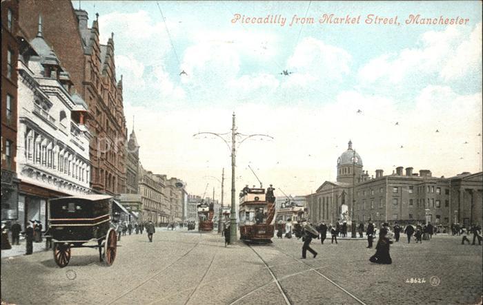 Manchester Piccadilly from Market Street Tram