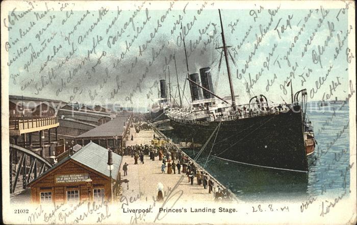 Liverpool Princes s Landing Stage Steamer