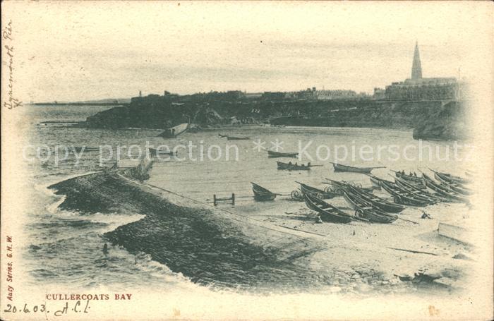 Cullercoats Bay Beach Boat Church