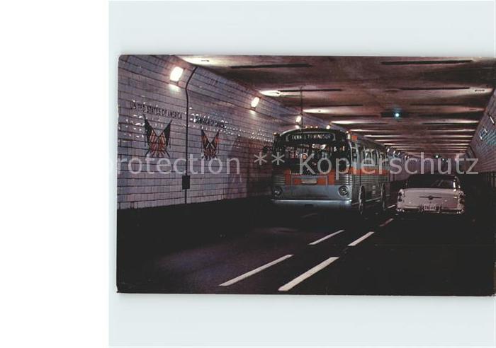 Autobus Omnibus Detroit-Windsor Tunnel Ontario Canada