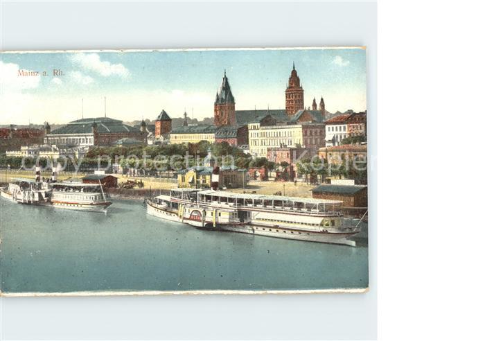 Dampfer Binnenschifffahrt Main am Rhein