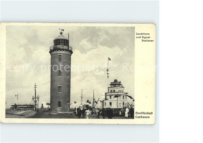 Leuchtturm Lighthouse Signal-Stationen Nordseebad Cuxhaven