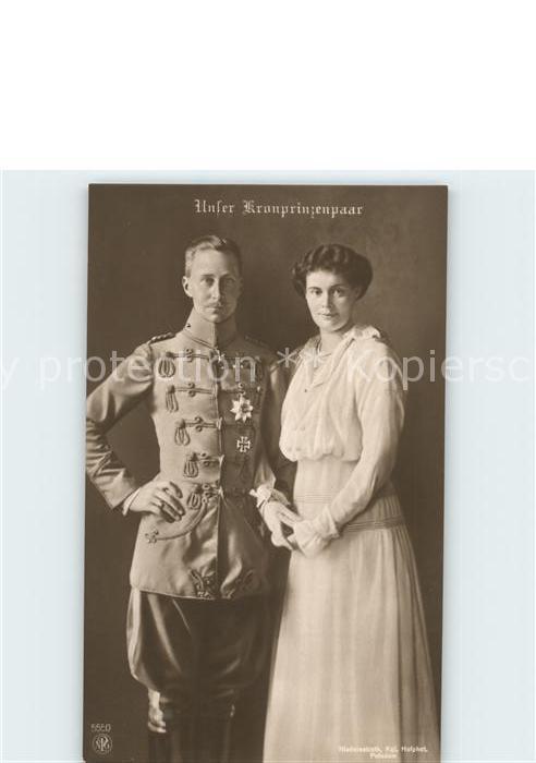 Adel Preussen Kronprinzenpaar Kronprinzessin Cecilie