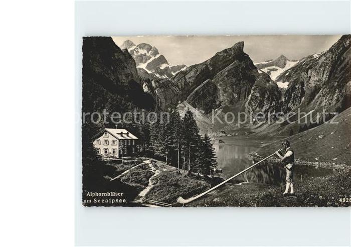 Alphorn Alphornbläser Seealpsee