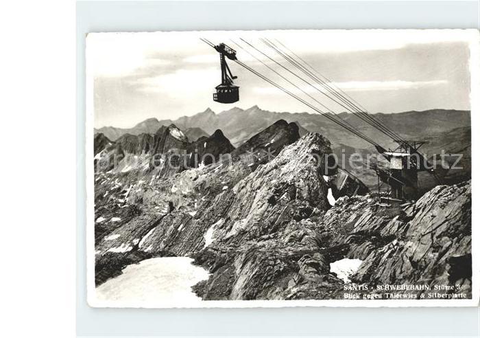 Seilbahn Säntis Thierwies Silberplatte