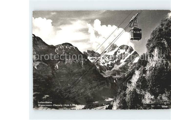 Seilbahn Wasserauen-Ebenalp Seealpsee-Meglisalp