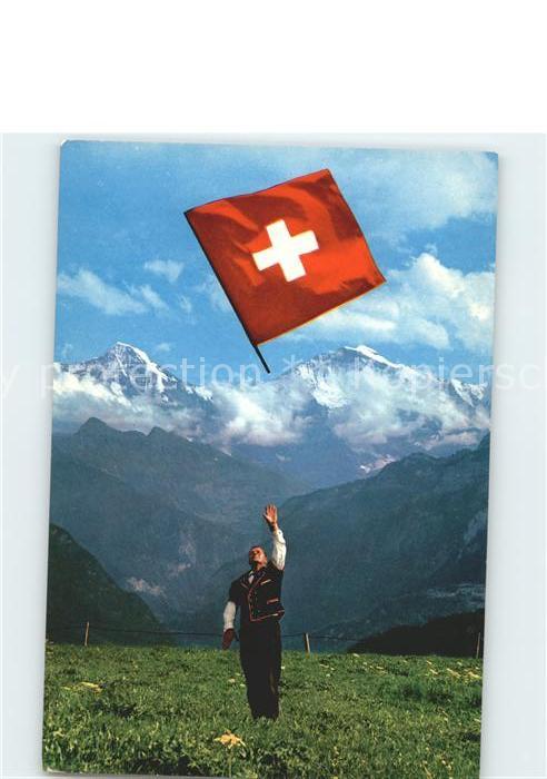 Fahnenschwingen Fahnenschwinger Schweiz Jungfrau Moench