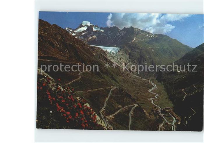 Gletscher Rhongletscher Furkapass Grimselpass Gal