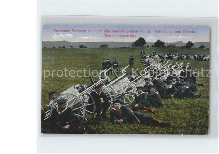 Geschuetze Matrosen Maschinen-Gewehren