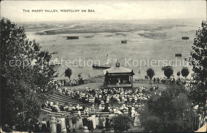 Westcliff on Sea Panorama The Happy Valley Music Pavilion