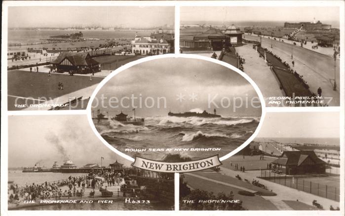 New Brighton Merseyside Promenade Floral Pavilion Pier Routh Sea