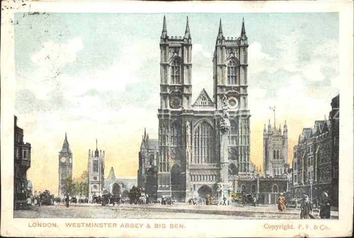 London Westminster Abbey and Big Ben