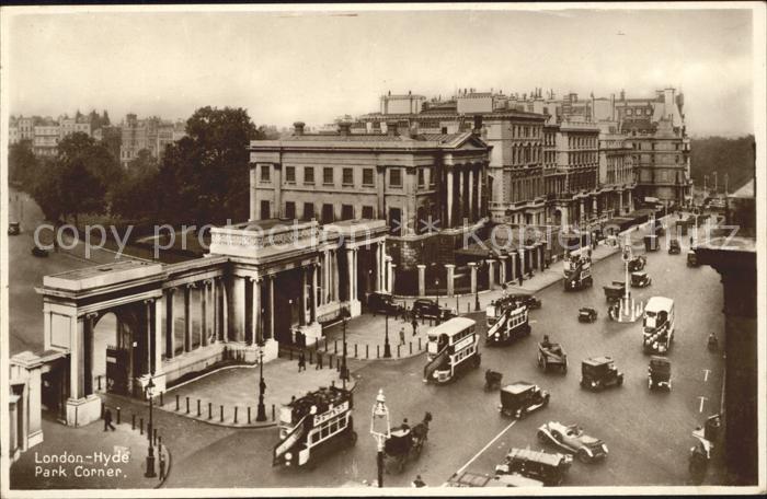 London Hyde Park Corner Doppeldeckerbus