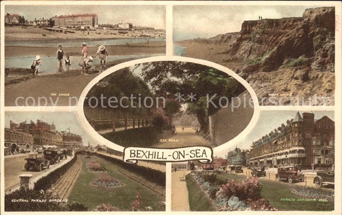 Bexhill The Sands West Cliffs Central Parade Gardens Sea Road