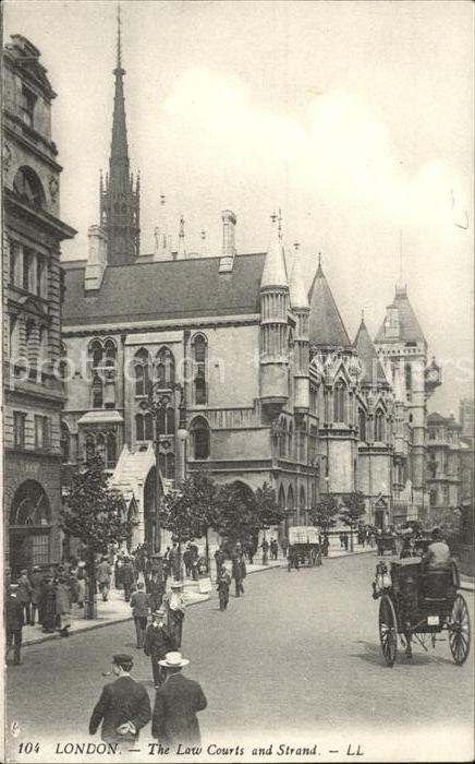 London Law Courts and Strand