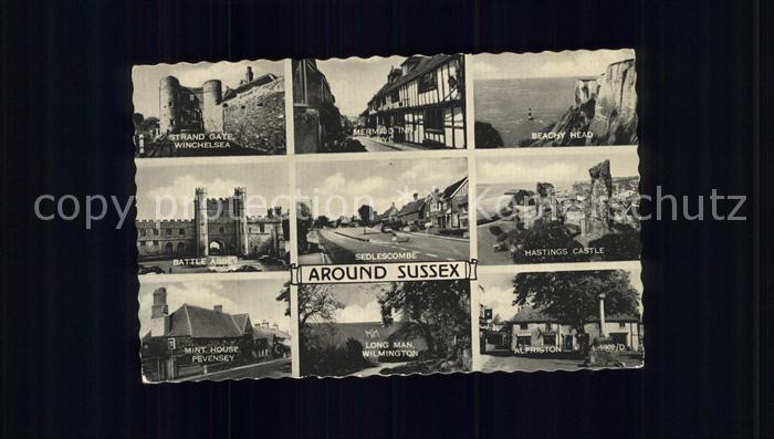 Eastbourne Sussex Strand Gate Beachy Head Castle Long Man Mint House Battle Abbe