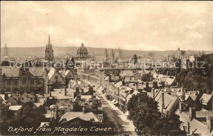 Oxford Oxfordshire View from Magdalen Tower Frith's Series