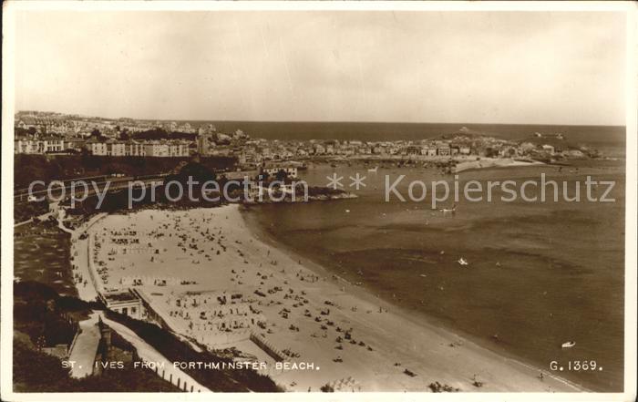St Ives Cornwall from Porthminster Beach