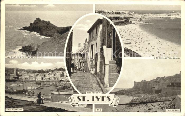St Ives Cornwall Gurnards Head Coast Porthminster Beach Harbour Beach The Digey