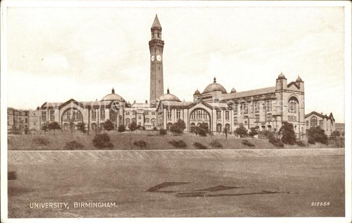 Birmingham University Valentine's Post Card