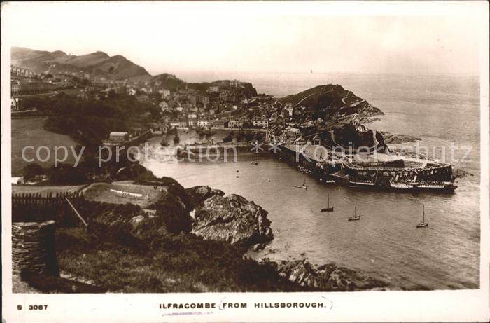 Ilfracombe North Devon Panorama from Hillsborough Harbour