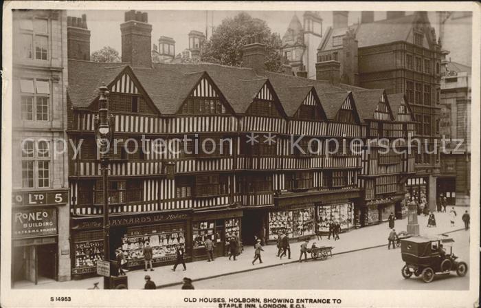 London Old Houses Holborn Staple Inn