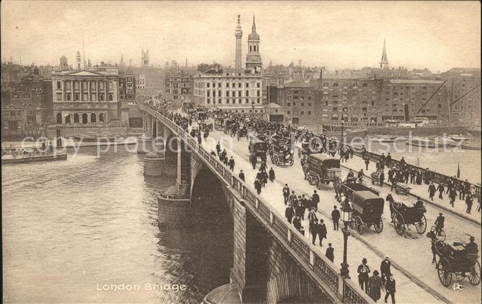 London Bridge Thames Pferdekutsche