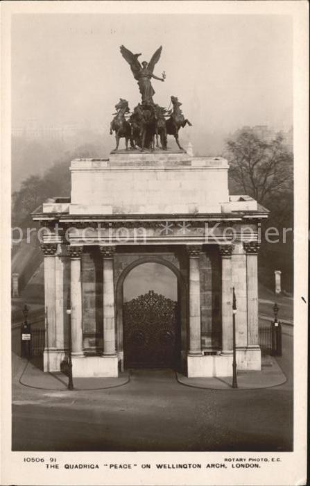 London Quadriga Peace on Wellington Arch Monument