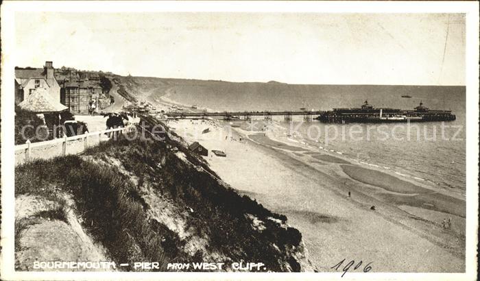 Bournemouth Pier view from West Cliff Beach